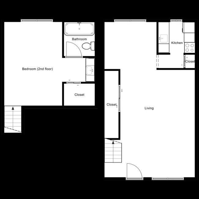 1 Bedroom 1 Bathroom 227 floor plan